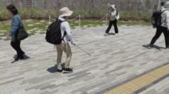 指示通りに歩いていたら警告があった時の画像