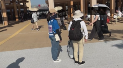 突然左に回り込み始める画像