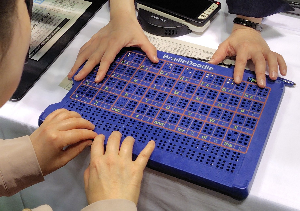 写真：ブレイルドゥードルの表面